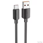 Кабель Hoco X96 Hyper 100W Type-C to Type-C 0.25m Black (Код товару:40156)