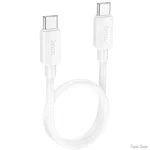 Кабель Hoco X96 Hyper 27W Type-C to Type-C 0.25m White (Код товару:40158)