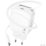 Мережевий зарядний пристрій Proove Fixtape GaN Type-C 30W White (WCFP30010202) (Код товару:40615)