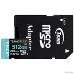 Карта пам'яті Team Ultra microSDXC 512GB UHS-I/U3 Class 10 (TULMSDX512GIA2V3022503) (Код товару:40916)