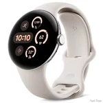 Смарт-годинник Google Pixel Watch 3 45 mm Wi-Fi Polished Silver Aluminum Case/Porcelain Active Band (Код товару:40622)