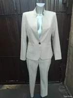 Брючный костюм капучино лён лето р 44-48 ZARA