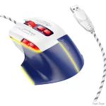 Мишка Hoco GM31 Overlord Luminous White/Blue (Код товару:40693)