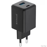 Мережевий зарядний пристрій Proove Pocket GaN Plus 45W (Type-C + USB) Black (WCPG45110001) (Код товару:41431)