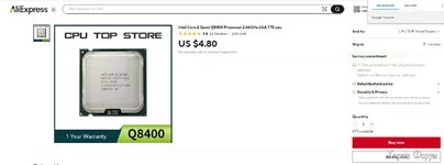 Intel Core 2 Quad Q8400 Processor 2.66GHz LGA 775 cpu.webp