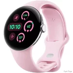 Смарт-годинник Google Pixel Watch 3 41mm Wi-Fi Polished Silver Aluminum Case/Rose Quartz Active Band (Код товару:41485)