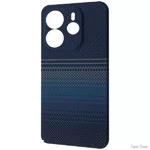 Чохол WAVE Gleam для Xiaomi Redmi Note 14 4G UA Blue Stripes (Код товару:42103)