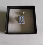 Срібний значок "тризуб
