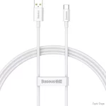 Кабель Baseus Superior Series Fast Charging Data USB to Type-C 100W 1m White (P10320102214-01) (Код товару:40901)