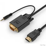 Кабель Cablexpert HDMI-VGA-3.5мм V1.4 (M/M) 3 м Чорний (A-HDMI-VGA-03-10) (Код товару:42074)