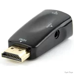 Адаптер Cablexpert HDMI-VGA-3.5мм чорний (AB-HDMI-VGA-02) (Код товару:41945)