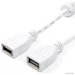 Кабель Atcom USB-USB 2.0 (F/F) 1.8m White (15647) (Код товару:41926)