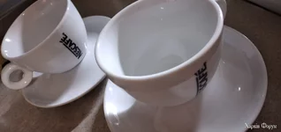 чашка белая с блюдцем Nescafé