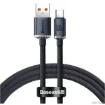 Кабель Baseus Crystal Shine Series Fast Charging USB to Type-C 100W 1.2m Black (CAJY000401) (Код товару:40903)