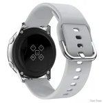 DM Ремінець Silicon Active 20 mm Універсальний Silver (Код товару:42698)