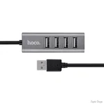 USB HUB HOCO HB1 4USB Line Machine 0.8m Tarnish (Код товару:15862)
