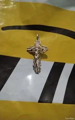 Серебряный ажурный крестик с распятием / 925 проба/ высота 3 см. / Новый!